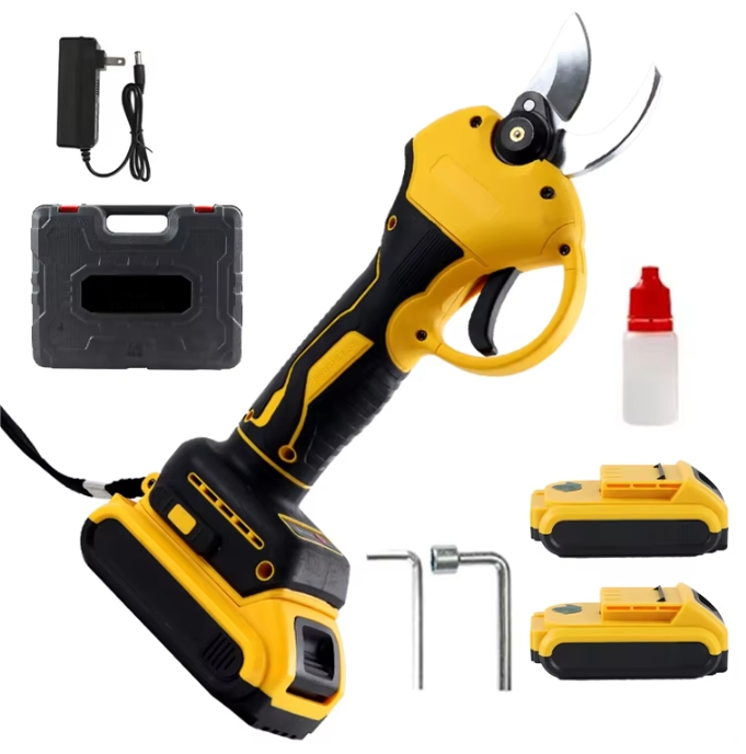 Brushless Battery Garden Shears: 25mm Electric Tools for Pruning
