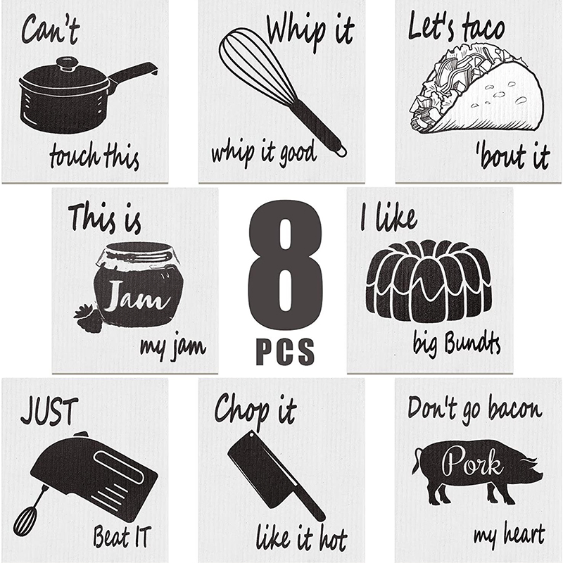 Wholesale Eco-Friendly Cellulose Cloth Kitchen Cleaning Dish Cloths