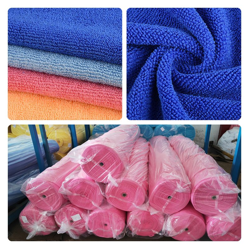 30X30cm 40X40cm Quick-Dry Polyester Microfibre Cleaning Cloth Roll Micro Fiber Auto Detailing Drying Towel Car Wash Kitchen Warp Knit Microfiber Fabric in Rolls