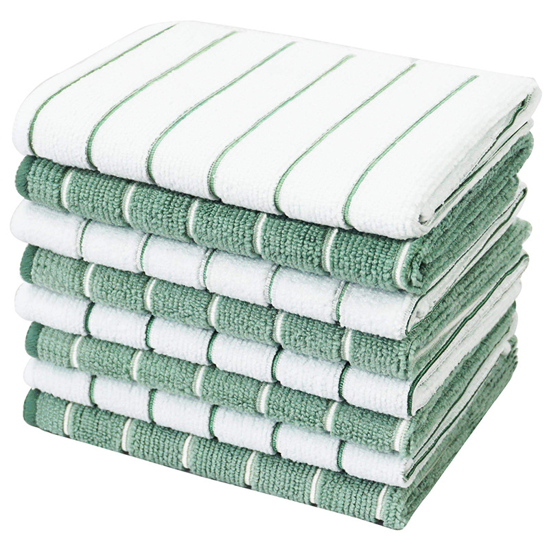 330GSM 45*65cm Microfiber Kitchen Household Cleaning Cloth Car Clean Dishcloth