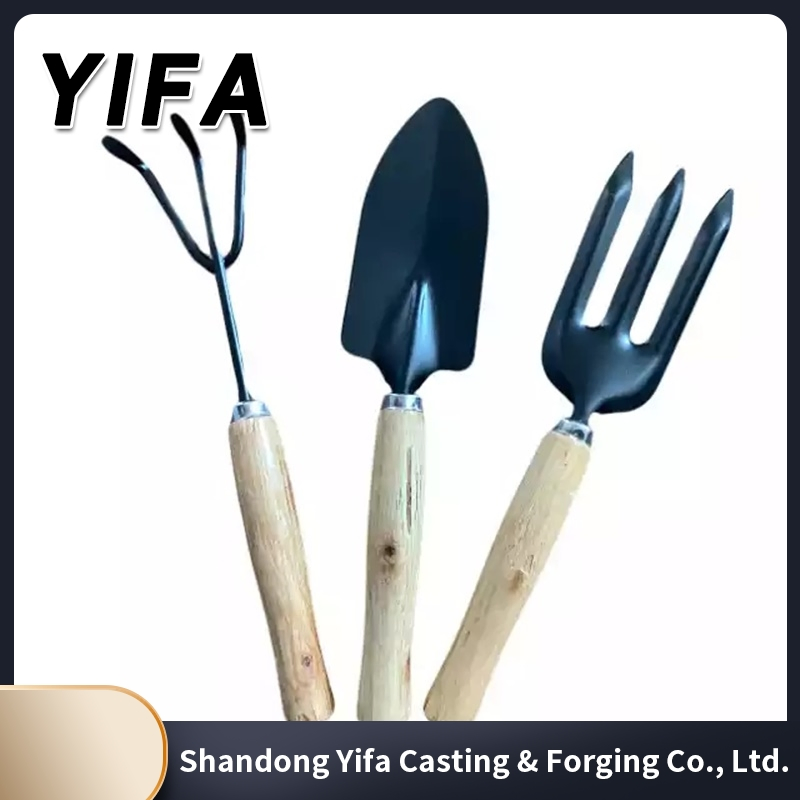 Gardening Five-Piece Wooden Handle Plastic Spraying Planting Loose Soil Shovel Beech Garden Outdoor Tools Garden Shovel