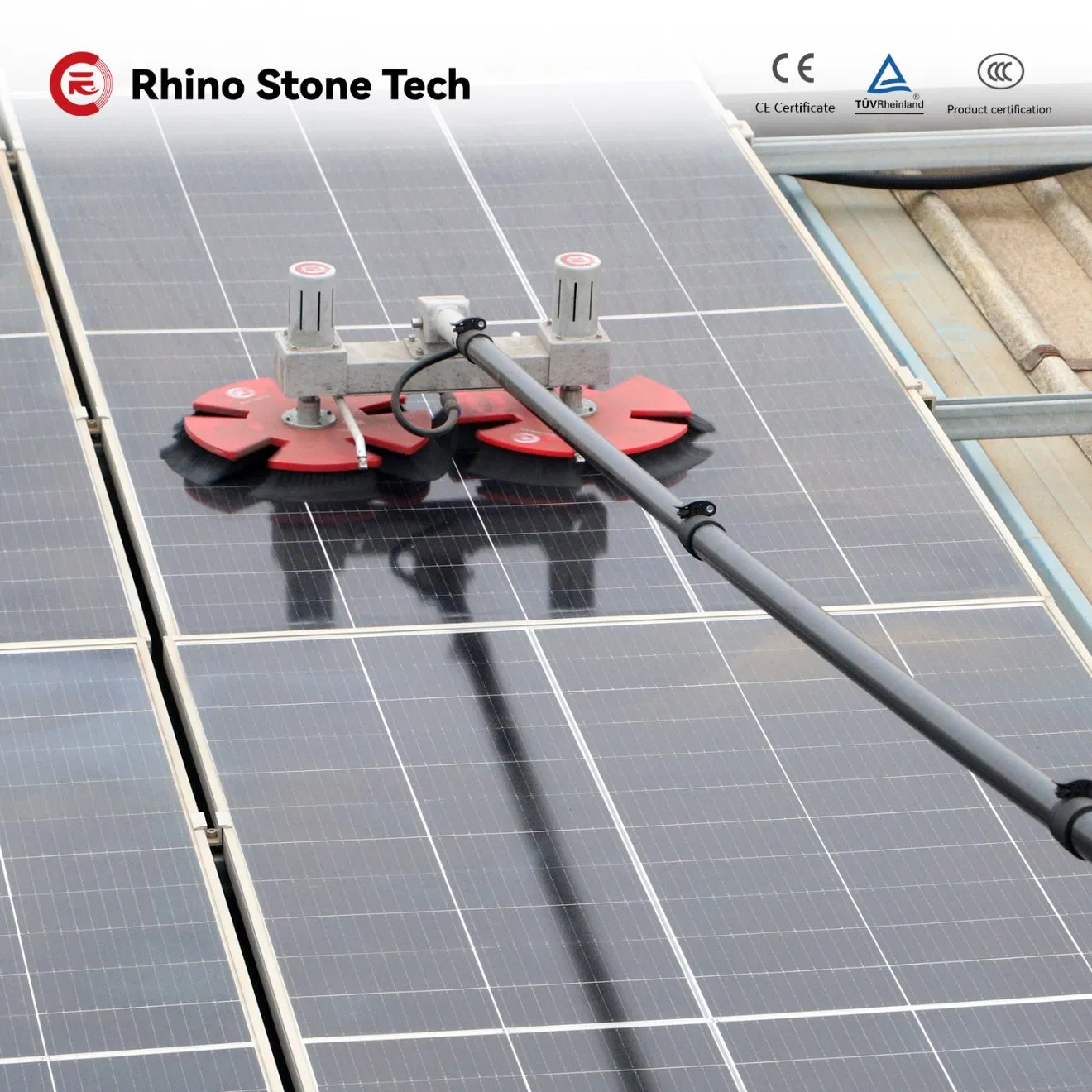 Solar Panel Cleaner Retractable Outdoor Cleaning Tools Lightweight Window Cleaning System