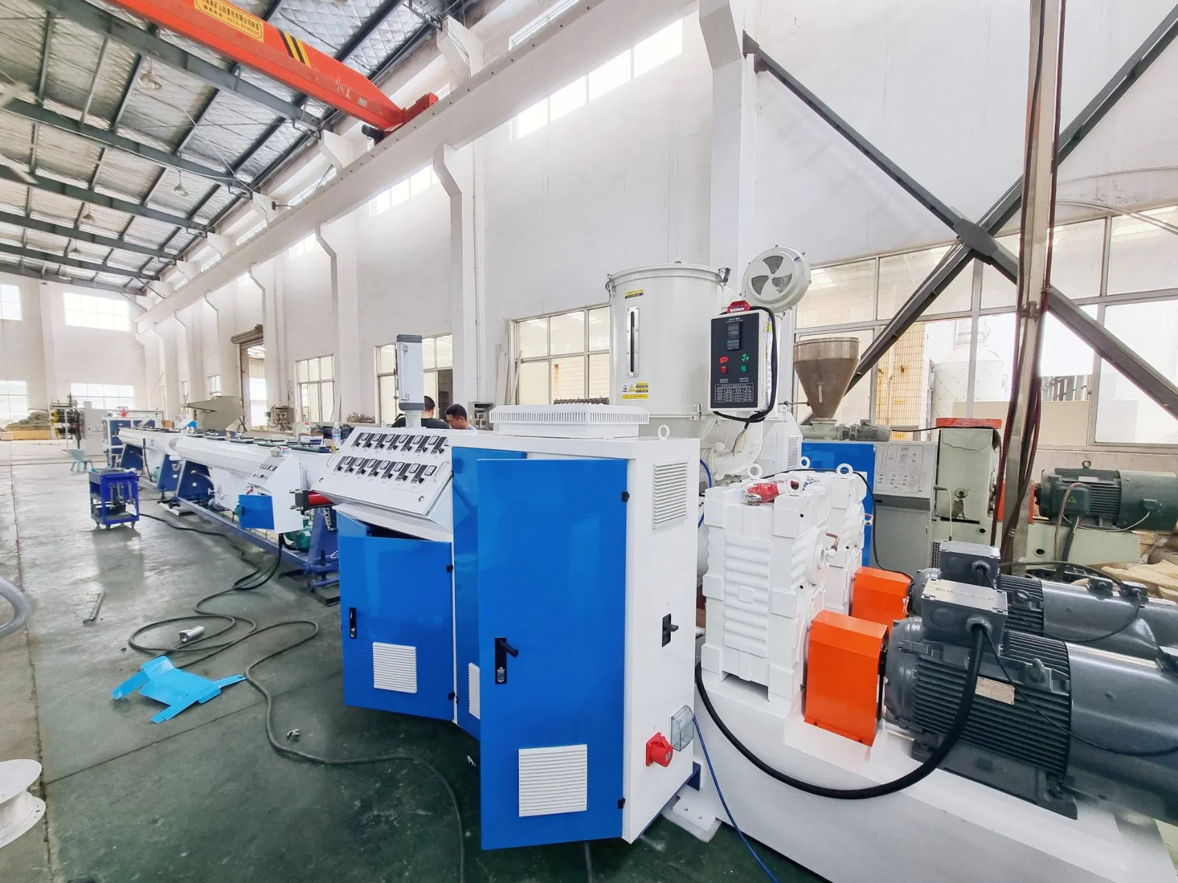 Plastic Single Screw Extruder Polyethylene PP PE HDPE Pipe/Soft Tube/Garden Watering Hose Roll Making Extruding Extrusion Line Machine