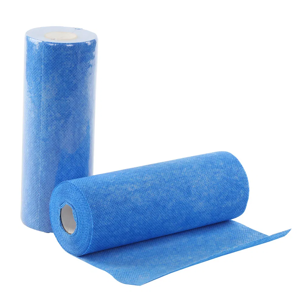 Disposable Nonwoven Cleaning Kitchen Wipes Spunlace Kitchen Cleaning Cloths with Printed Dish Wipe Daily Use Cloth Woodpulp and Polyester Non Woven Cloth