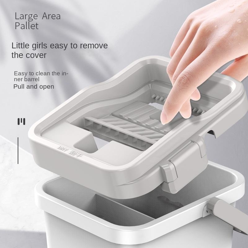 Microfiber Quick Clean Mop with Anti Slip Handle and Sturdy Bucket for Safe Cleaning