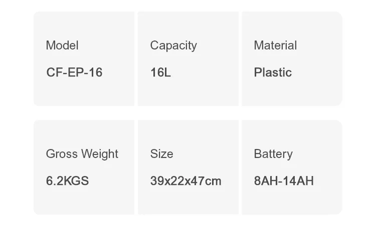 Power Spray Pump Features