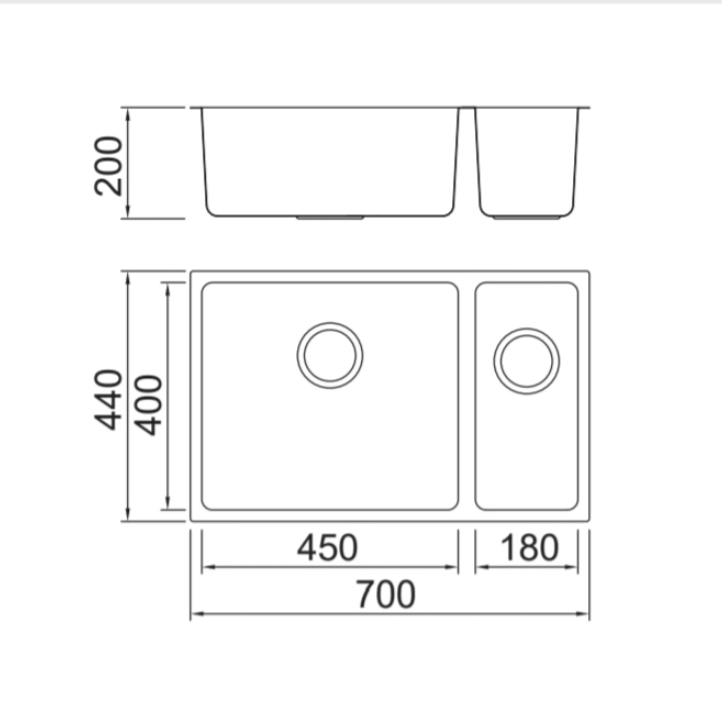 Multiple Repurchase Matt Easy Cleaning Stainless Steel Double Bowl Kitchen Sink (BL-676)
