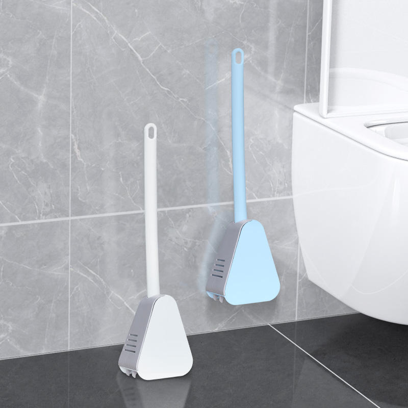 Household Cleaning Tools Automatic Self Closing Wall Mounted New Design Plastic Toilet Cleaner Brush with Holder