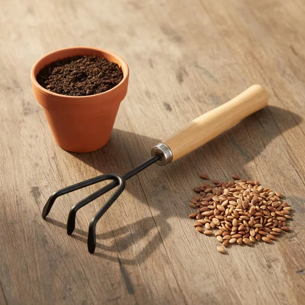 Carbon Steel Wood Handle Durable Digging Set Garden Hand Tools Planting Flowers