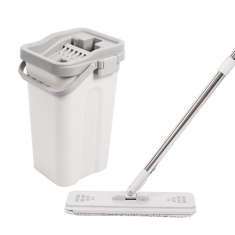 Microfiber Quick Clean Mop with Anti Slip Handle and Sturdy Bucket for Safe Cleaning