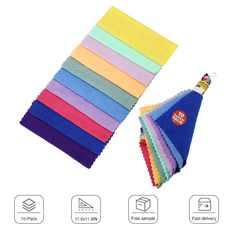 Factory Cheap Microfiber Cleaning Cloths Absorbent Cleaning for House Kitchen