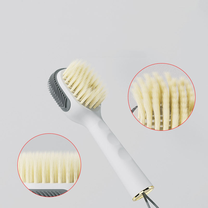 Long Handle Household Liquid Adding Laundry Brush Soft Bristle Shoes Cleaning Brush with Plastic Material