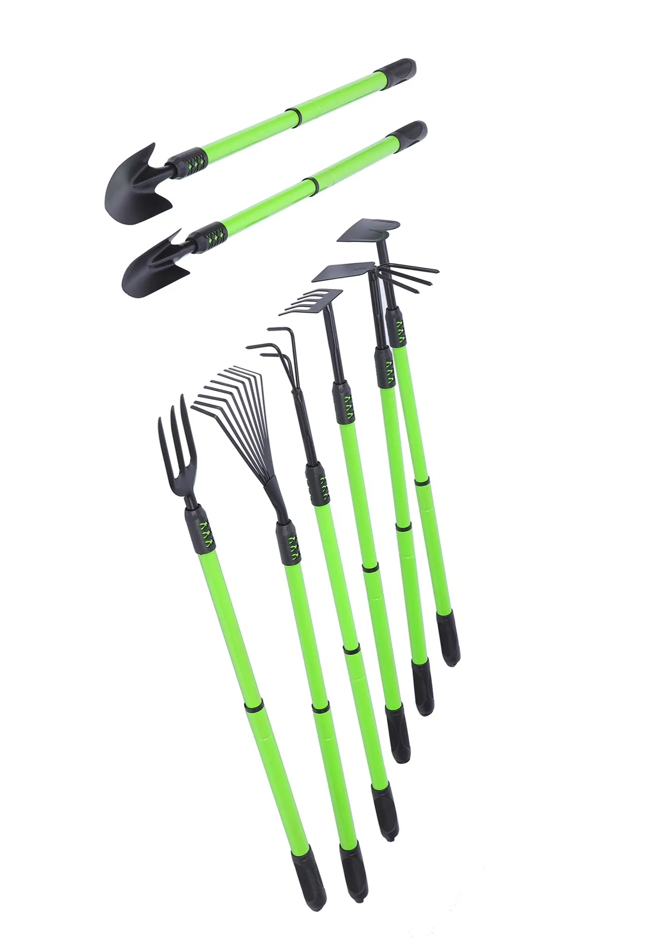 Telescopic Handle Hand Stainless Steel Digger Hoe Farming Garden Tool Digging Hoe