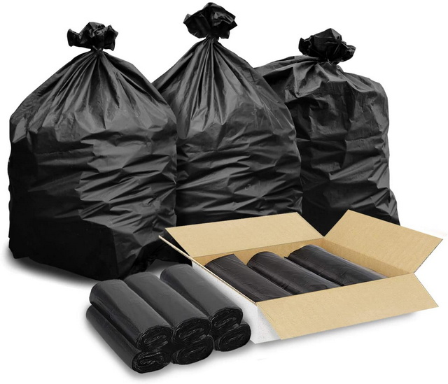 Custom Made Factory Price Black 45gallon Plastic Restaurant Kitchen Cleaning Rubbish Trash Liner Contractor Packaging Garbage Bag