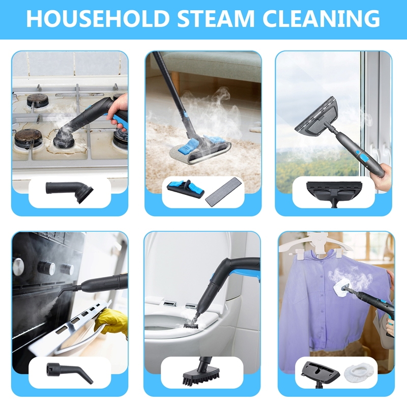 Multi Purpose Steamer Professional Household Cleaning Machine High Pressure and Temperature Steam Mop (HW618-B)