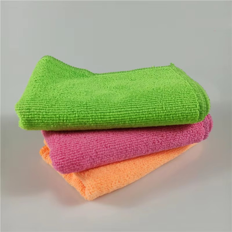 High Quality Microfiber Polyester Polyamide 30*30cm 40X40cm 250GSM 300GSM Custom Color Cleaning Cloth