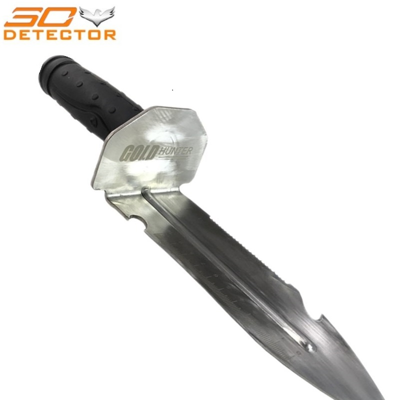 Stainless Steel Garden Shovel Spade Multi Tool Weeder with Sawtooth Hex Wrench Ruler Digging Trowel Knife Spear