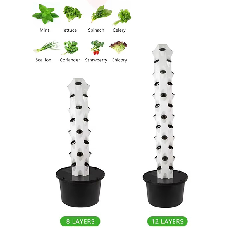 Agg Automatic Watering Hydroponic Tower Garden Equipment Hydroponic Vertical for Iceberg Lettuce