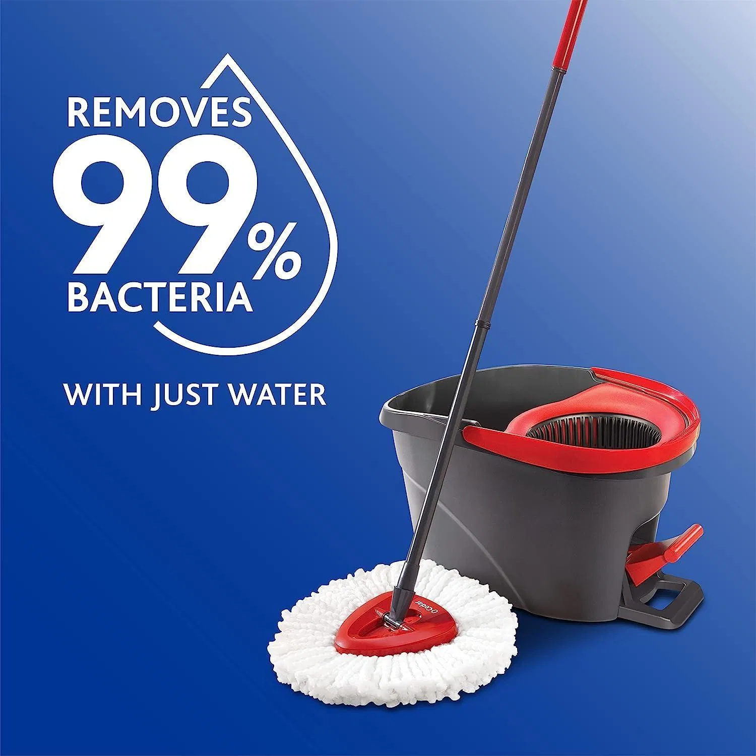 Mop Bucket Floor Cleaning System Easy Wring Microfiber Spin Mop