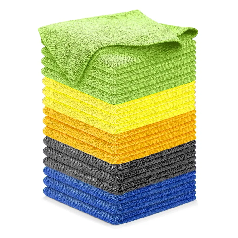 Multipurpose Microfiber Towel for Car Detailing, Household Cleaning, Kitchen Dish Washing, 30X30cm, 200GSM-400GSM