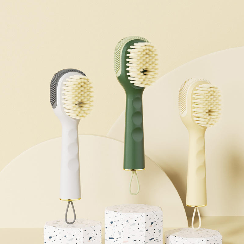 Long Handle Household Liquid Adding Laundry Brush Soft Bristle Shoes Cleaning Brush with Plastic Material