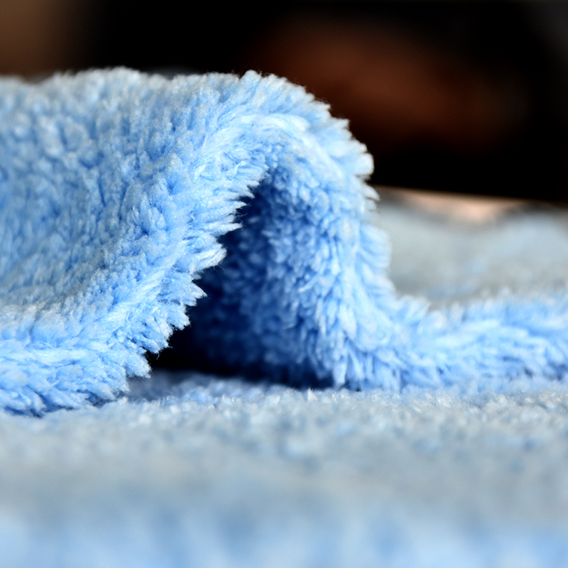 Fluffy Coral Fleece Microfiber Wash Cloth for Car Detailing, Cleaning, Polishing, Absorbent with Plush Hair, 500GSM, 600GSM