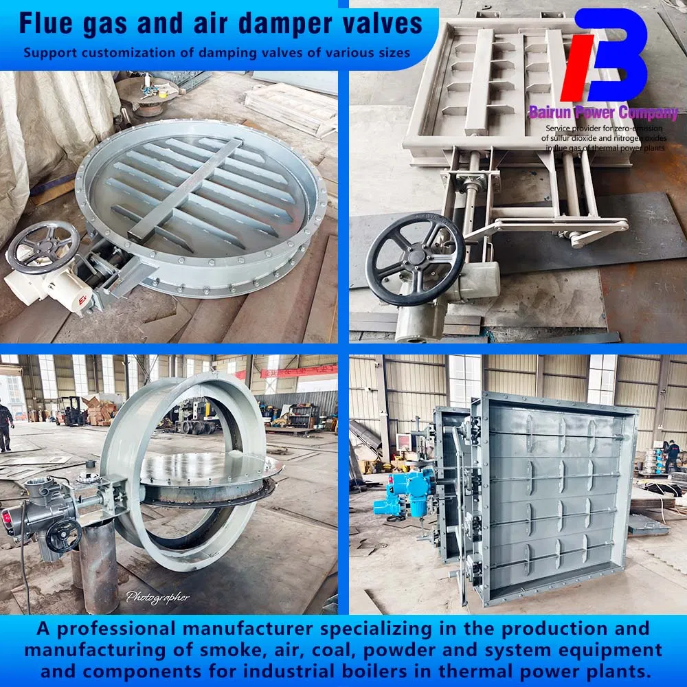 Coal-Fired Boiler Flue Damper, Suitable for Dust Removal and Desulfurization Pipelines
