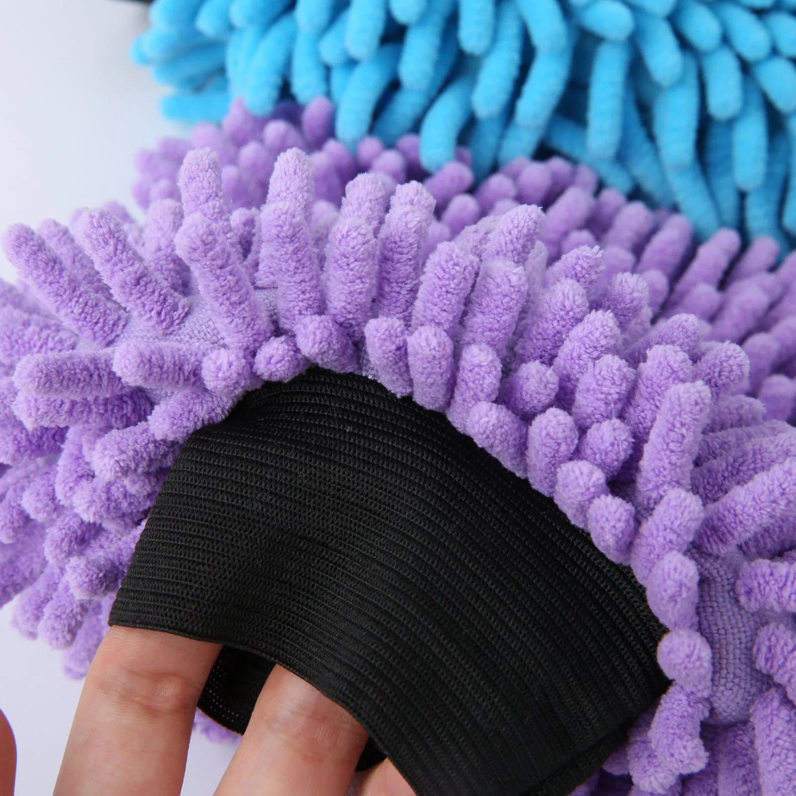 Microfibre Chenille Wash Cleaning Gloves for Car Auto Care Kitchen Flat Bath