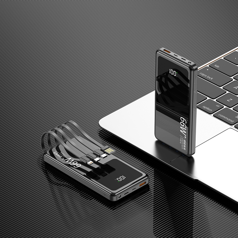 Wholesale Fashion Design Fast Charge 66W Mobile Power Bank Large Capacity