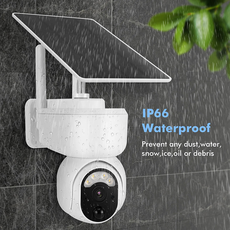 Battery Powered Tuya Smart 4G Solar Panel Camera