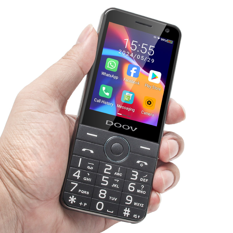 2.8 Inch 4G LTE Android Smart Phone with Keypad Support 4G Video Calling for Seniors