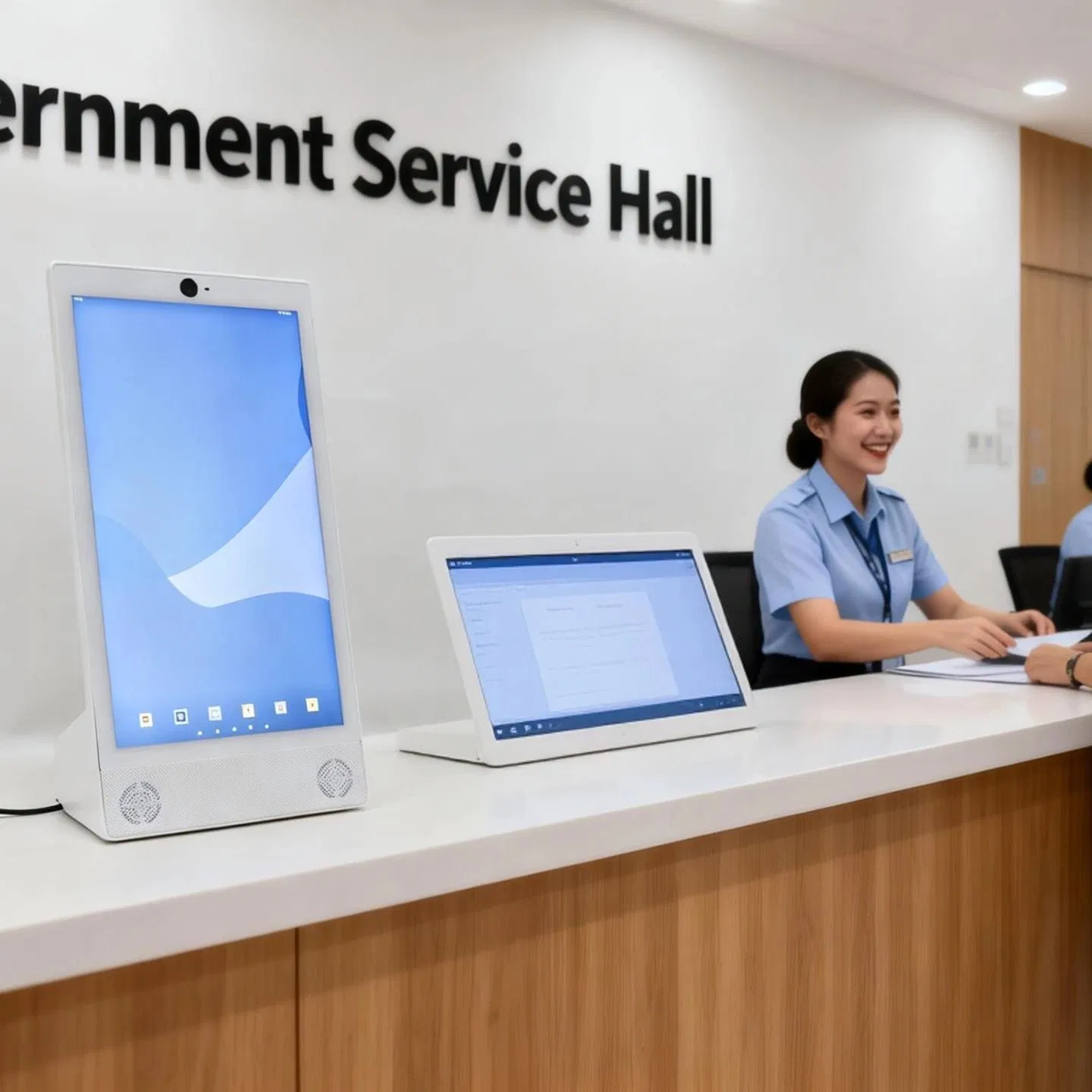 15.6 Inch L-Shaped Android 15 Rk3576 Processor WiFi 4G Network Touch Screen Tablet PC for Restaurant Ordering Bank Evaluator