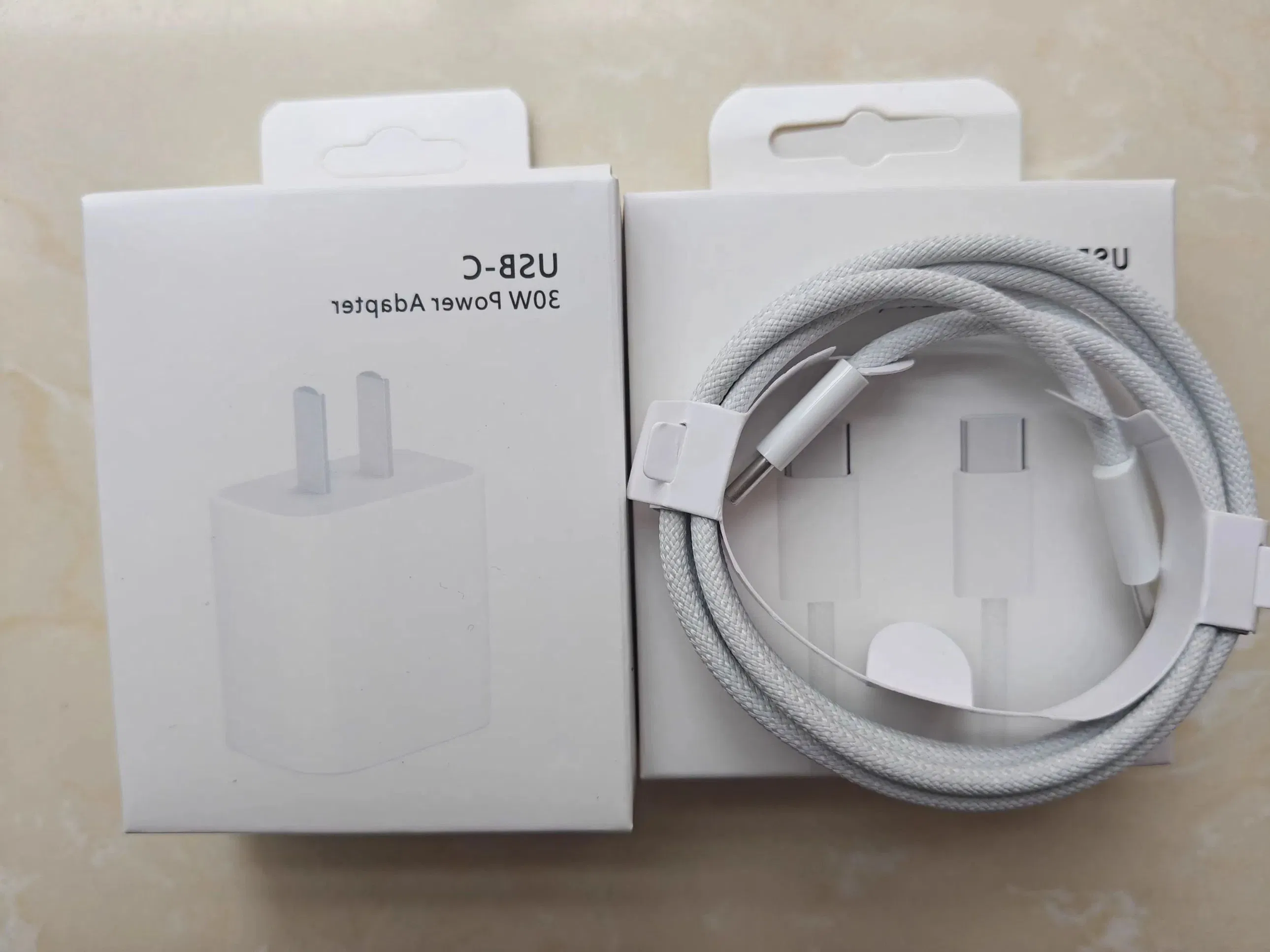 (C-L) Type C to Type C Computer and Phone Charging Cable Fast Charging Data Cable 5A 100W White USB Type-C Cable 3A USB C to Lightning Cable