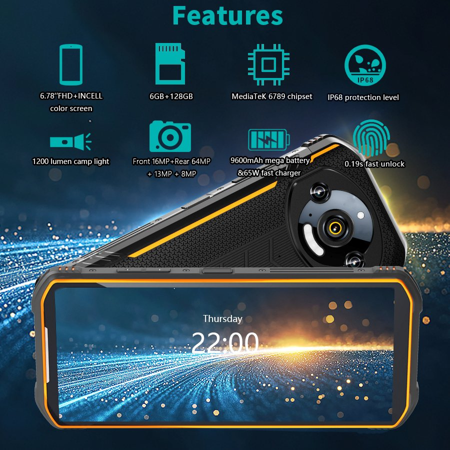 2406*1080 Business Mini Mobile Smart High-Performance Gaming 8GB+256GB Rugged Phone Hot Sale