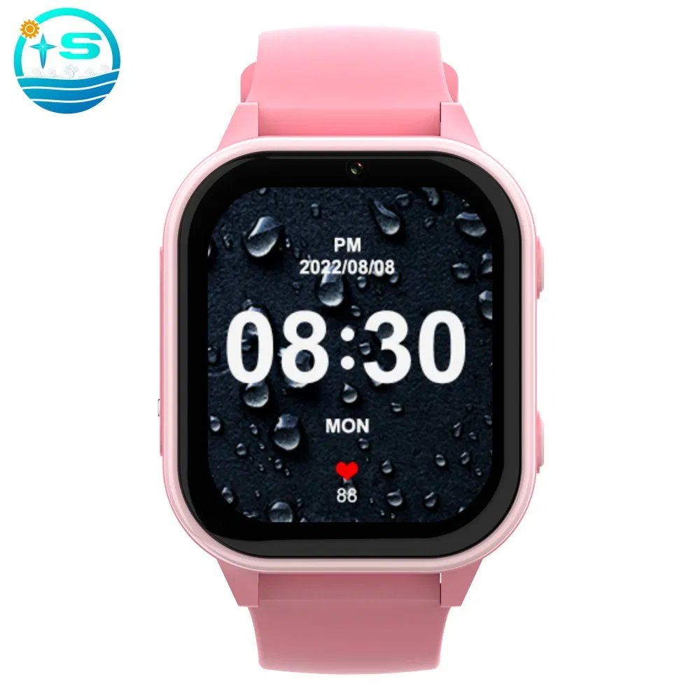 4G WiFi SIM Card Bluetooth Touch Screen GPS Agps Lbs Kids Smart Watch with Whatapp Message Phone Call Video Call Step Counter Multiple Lanuages Sos