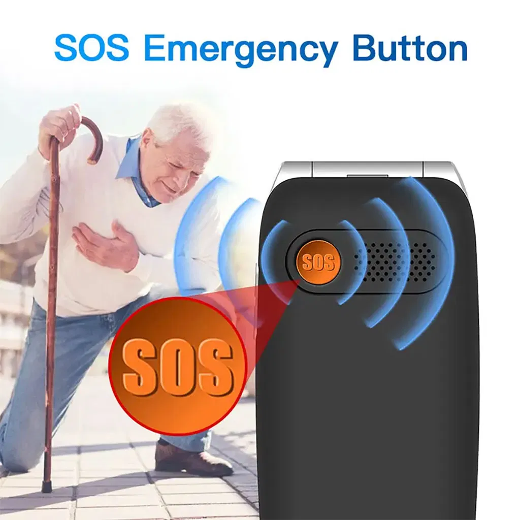 Easy-to-Use 4G Flip Phone with Large Keypad for Seniors 4G Dual SIM Flip Phone for Seniors with Big Buttons