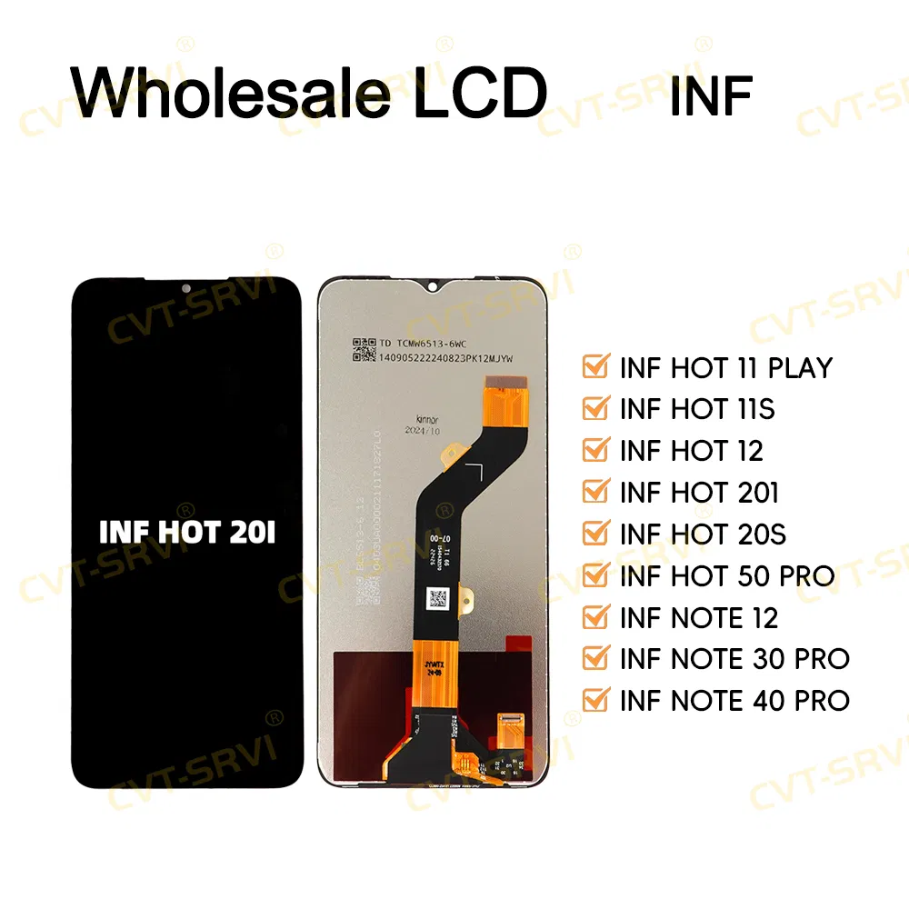 Wholesale Price High Quality AAA Orignal Incell OLED TFT Mobile Phone Screen LCD for Infinix Hot20I Smart 6HD/Hot 10I/Smart 6plus/Smart 8/Smart 7