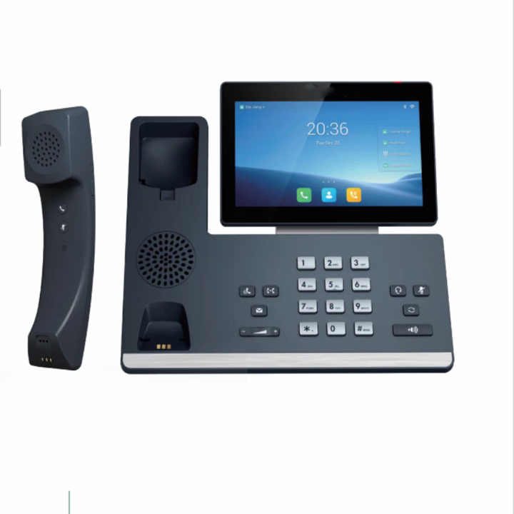 YLINK SIP-T54W IP Phone with 16 VoIP Accounts 4.3-Inch Color Display 802.11ac Wi-Fi PoE Power Adapter (SIP-T54W)