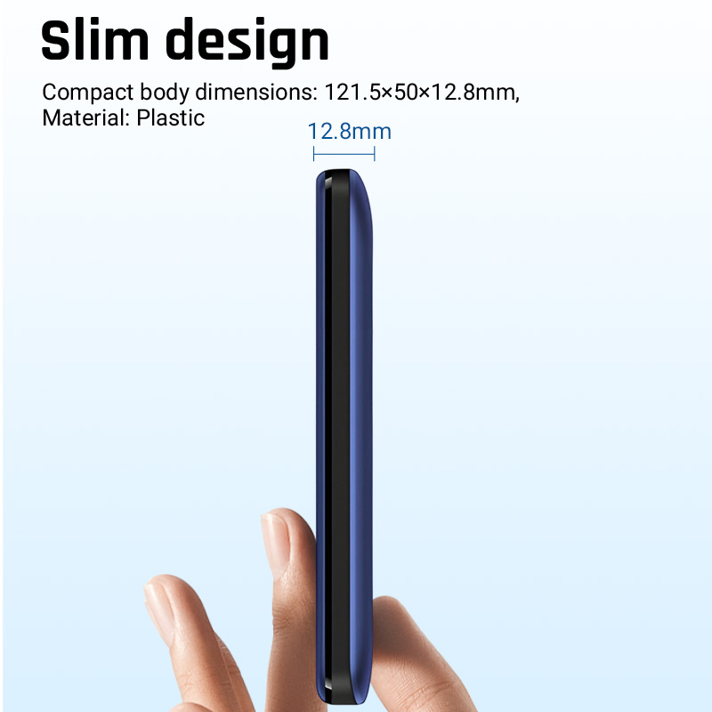 1.77" 4G Mini Body RAM 48MB ROM 128MB 950mAh Battery Compact Feature Phone for Seniors