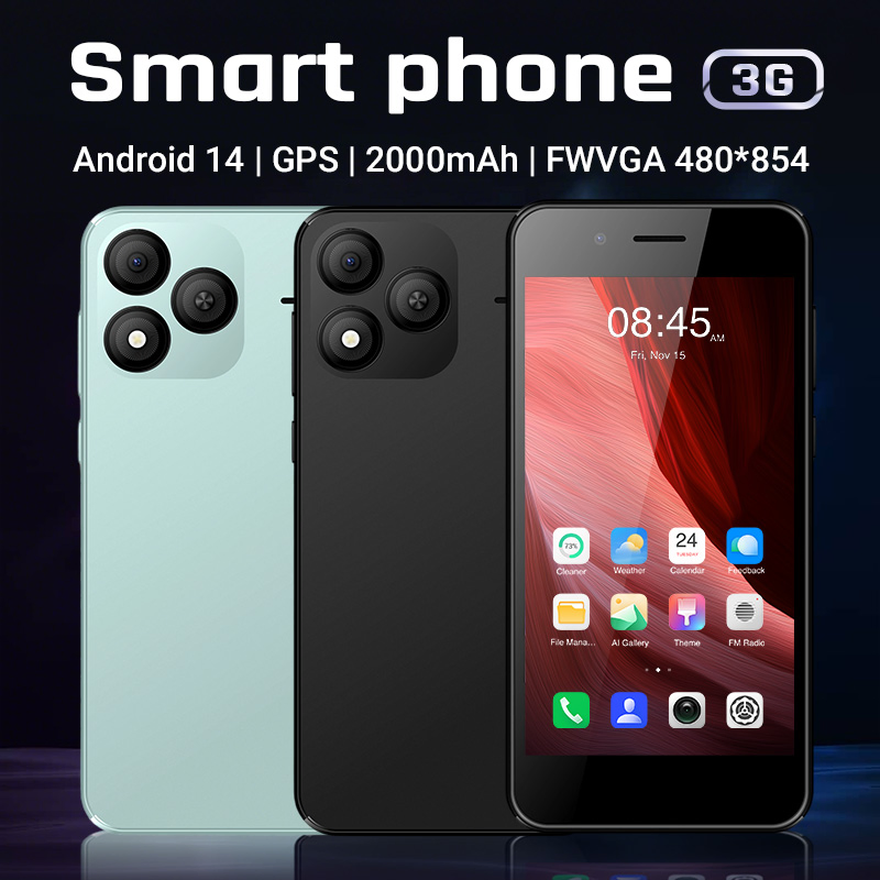 5 Inch 3G Unisoc Sc7731e Android 13 Processor Dual SIM 1GB RAM 8GB ROM 2000mAh Low Price Smart Phone