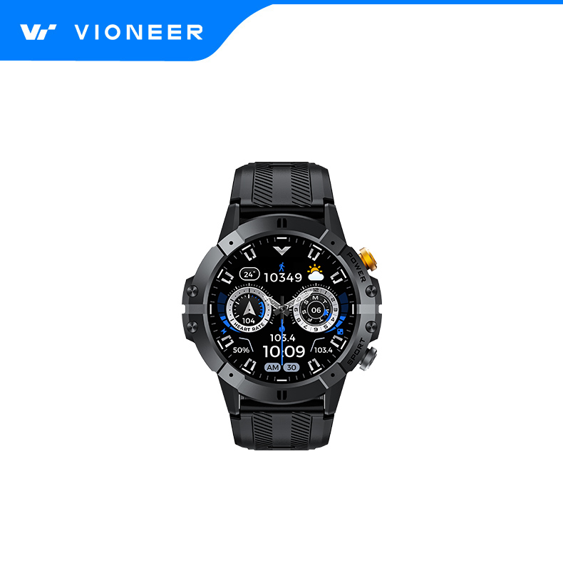 Vioneer Outdoor Zinc Alloy Durable Drop-Resistant IP67 Waterproof Multiple Sports Mode Accurate Sleep Monitoring Bluetooth Smart Watch C29
