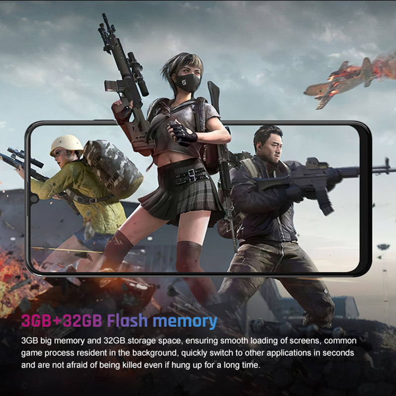 6.517 Inch Original Phone Smartphones Phone Mtk 6765 4G Let Android 13 Cellphones Large Battery Unlocked Dual SIM Mobile Smart Phone