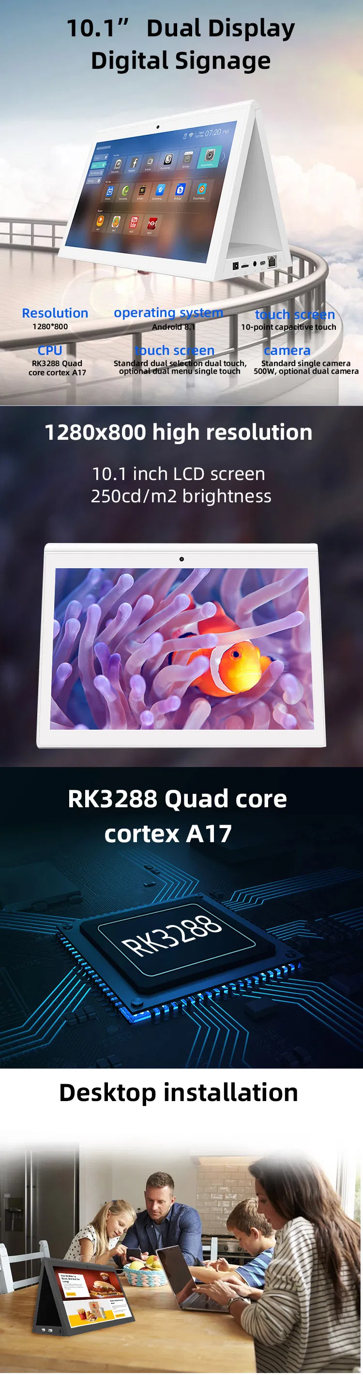 Android Tablet PC Display