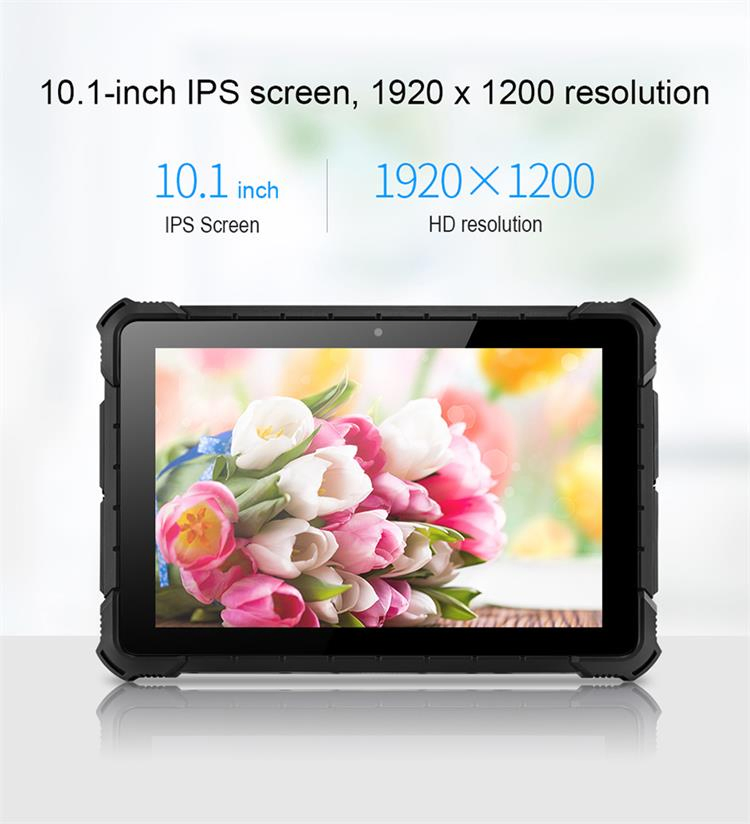 Touch Screen Android Rugged Tablet 10.1 Inch in Vehicle Mtk6771 10000mAh Battery Outdoor Industrial Panel PC Waterproof Shockproof Anti-Dust Rugged Tablet PC