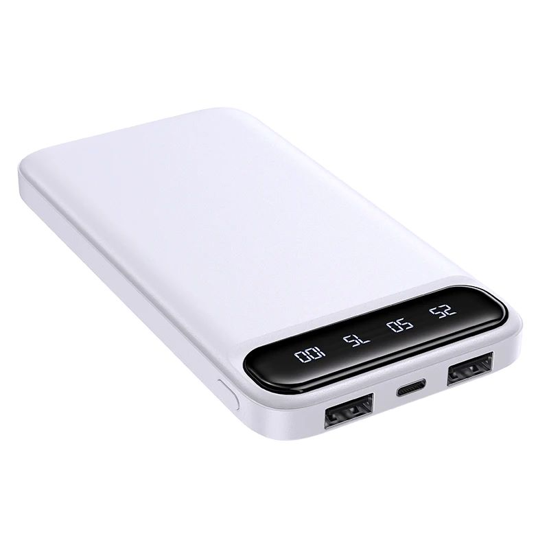 Portable 10000mAh Power Bank with Quick Charge Technology