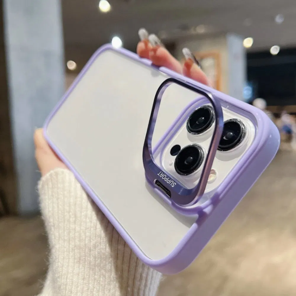 Wholesale Clear Phone Case with Camera Film Phone Holder Mobile Phone Cover