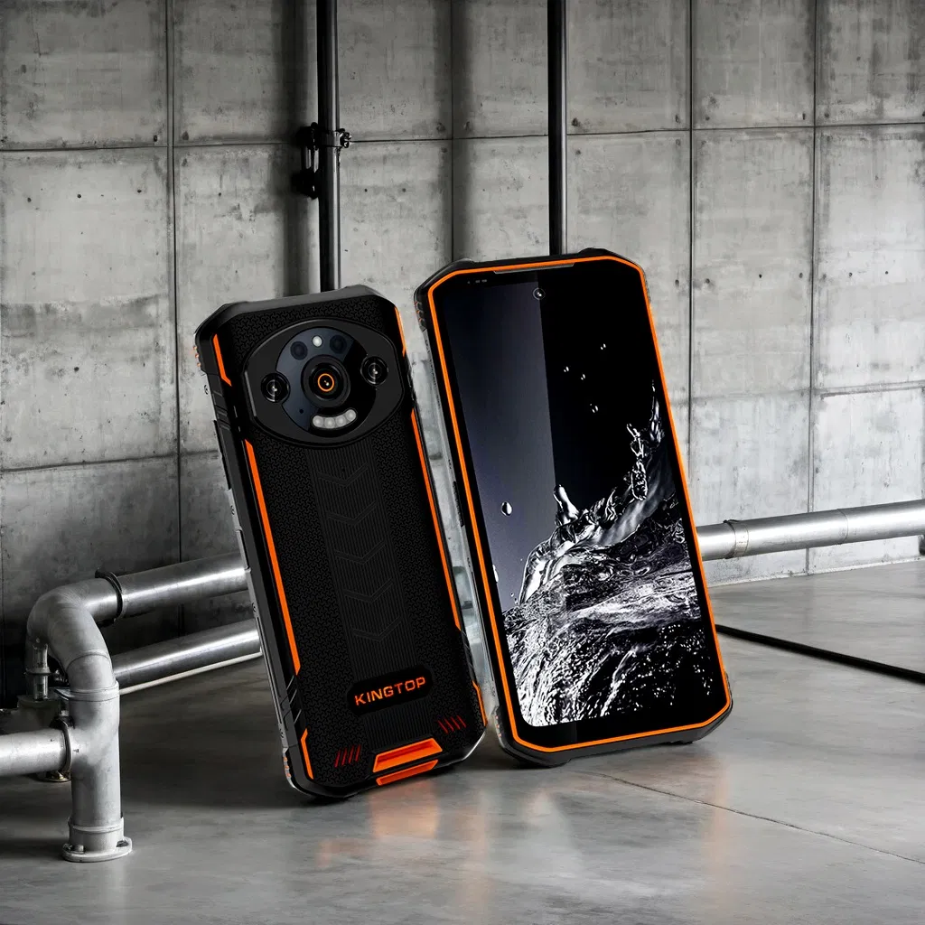 Ultra-Slim Android 13 Rugged Smartphone with 9600mAh Battery