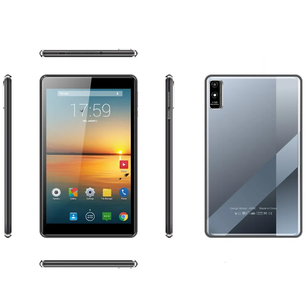 5g Network Android 14/15 Tablet PC Mtk8768 Octa-Core 2.2GHz Android Tablet PC 2GB RAM 32GB ROM 3G 4G LTE WiFi Phone Call Tablet