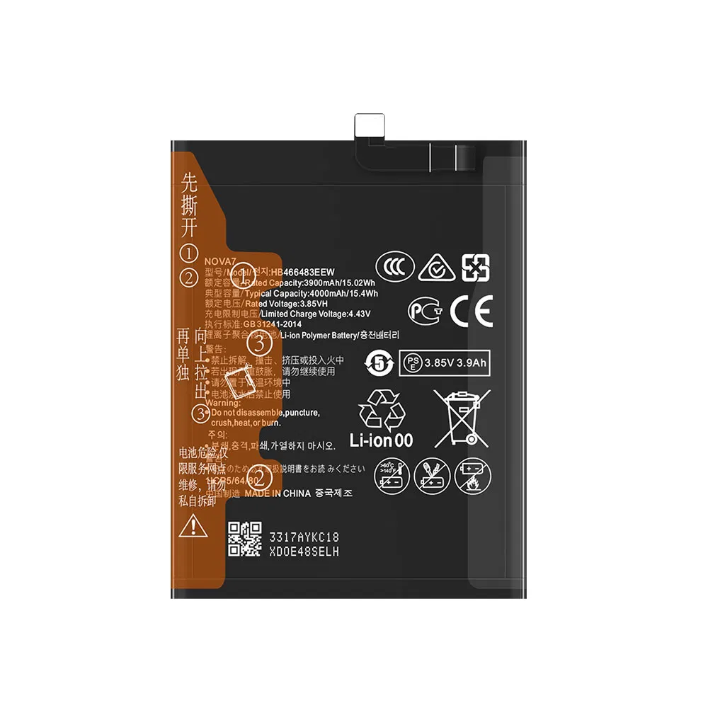 High-Quality Battery Cell for Nova 7se and Honor 30 Smartphones