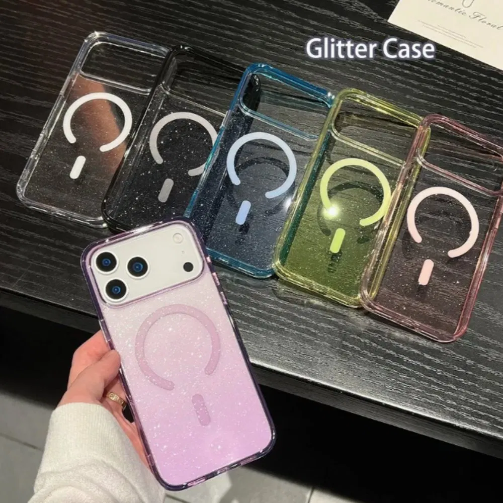 Crystal Glitter Iphon 13 14 15 16 17 PRO Max Mobile Phone Case